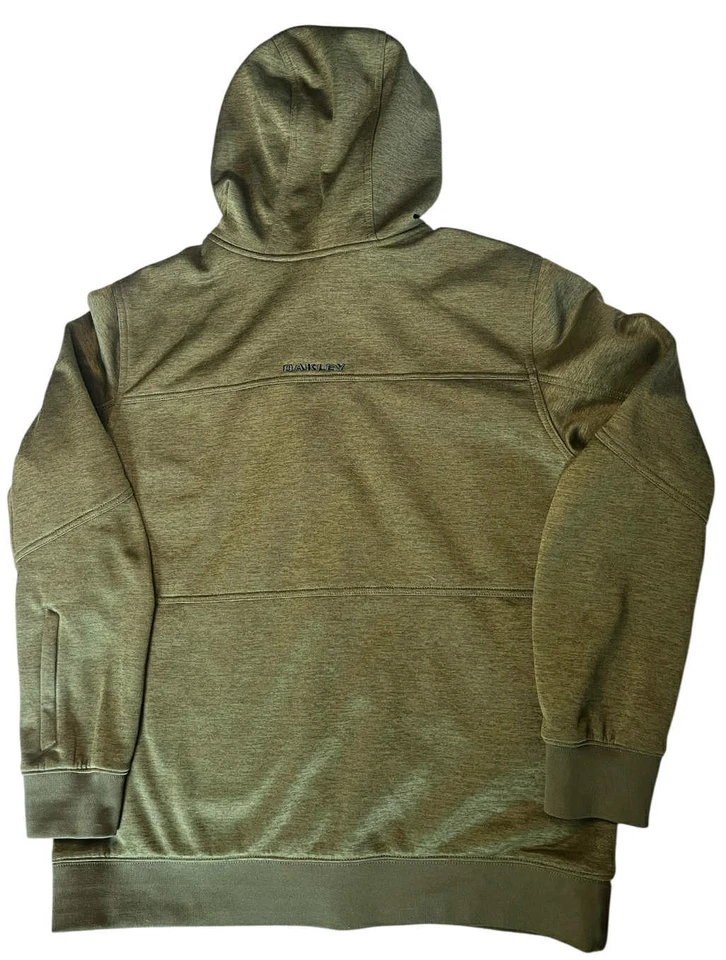 Oakley Slanty DWR Hoodie Men XXL Green Full Zip Durable - Image 3 of 4