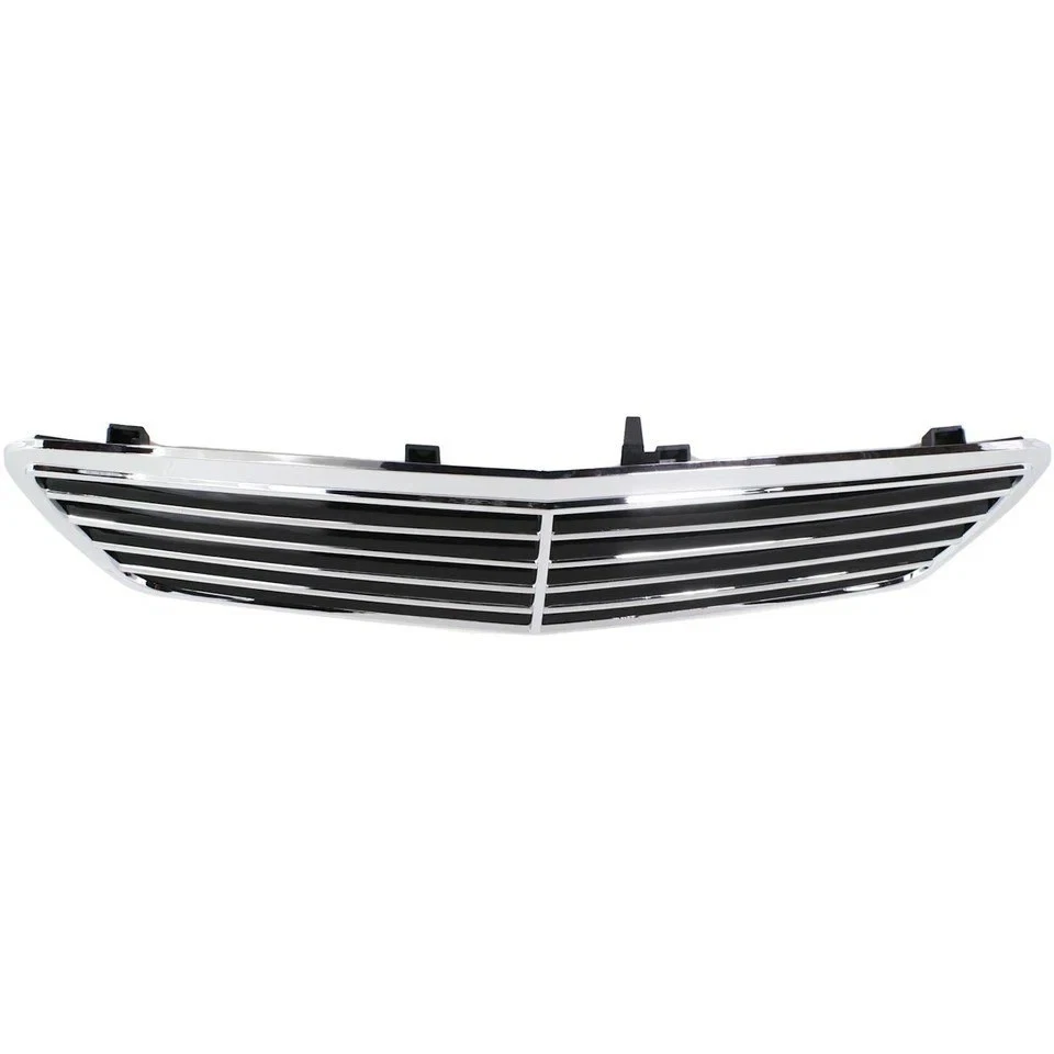 Grille Chrome Shell with Black For 2003-2007 Mercedes-Benz C230 C240 C280 Front Foto 4 de 4