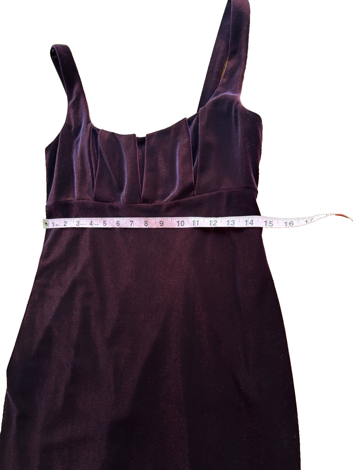 Vintage David Meister Wine Burgundy Velvet Dress Sz 8 USA Made Holiday Party