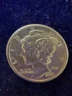1919-S Silver Mercury Dime Very Lustrous Sharp Details Bands Visible