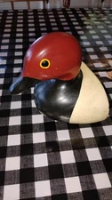 Vintage Wooden Duck Head Bookend / Door stopper