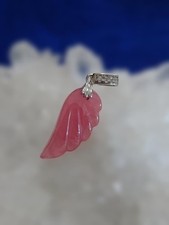 Inca Rose Pendant Silver 925 Natural Stone 11x25mm New