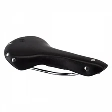 Origin8 Classic Leather Saddle 155mm Wide Chromoly Rails, Vintage Style &