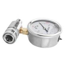 Hochdruckreiniger-Manometer-Kit Aus Edelstahl, 3/8-Zoll-Schnellkupplung, 6000