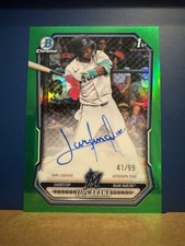 2026 Bowman Chrome Luis Arana Auto TRUE Green Refractor /99 1st Bowman Marlins