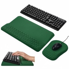 Keyboard Stand with Wrist Rest Ergonomic Green Pad and Keyboard Riser Holder ...