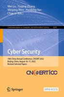 Wei Lu (U. A.) | Cyber Security | Taschenbuch | Englisch (2022) | X | Springer