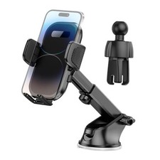 Car Phone Holder, 2 in 1 Automotive Air Vent Cellphone Stand Mount for Black