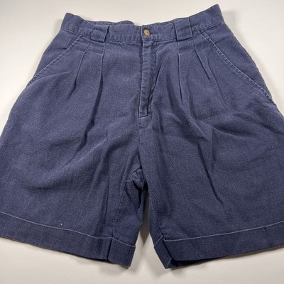 Vintage Early 90s Esprit Collection Pleated Bermuda Shorts Women's 11/12 Blue