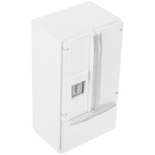 Wooden Mini Refrigerator Miniature Fridge for Dolls House Miniature Decor