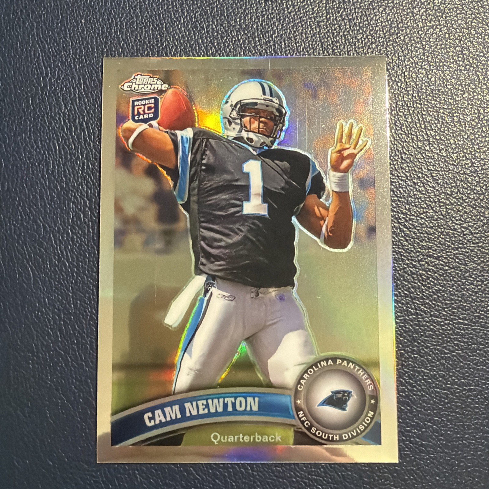 CAM NEWTON 2011 TOPPS CHROME SILVER REFRACTOR ROOKIE RC