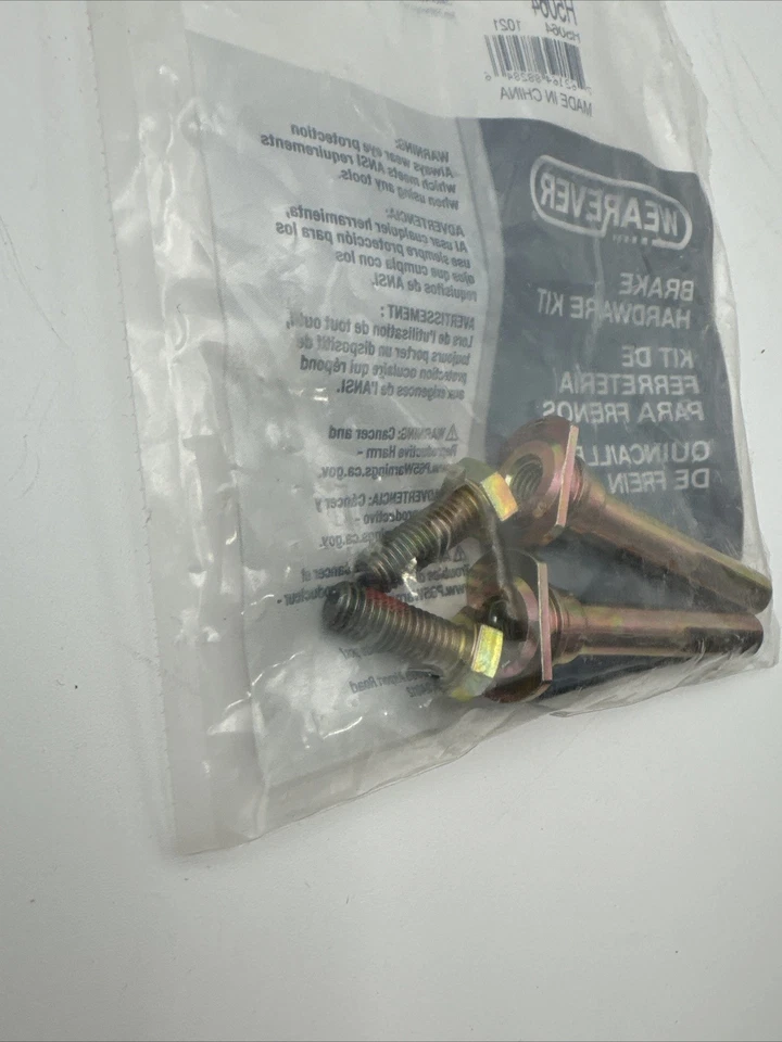 Kit de pasador guía de pinza de freno de disco Carquest Wearever: H5064 Foto 4 de 4