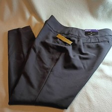 NEW Worthington Women's Sz 12 Slim Leg Curvy Fit Stretch Gray Dress Pants 44