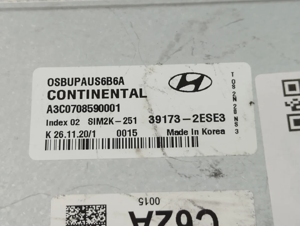 2020-2021 Hyundai Kona Engine Control Computer Ecu Pcm Ecm Pcu Oem FZ7UA - Image 3 of 4