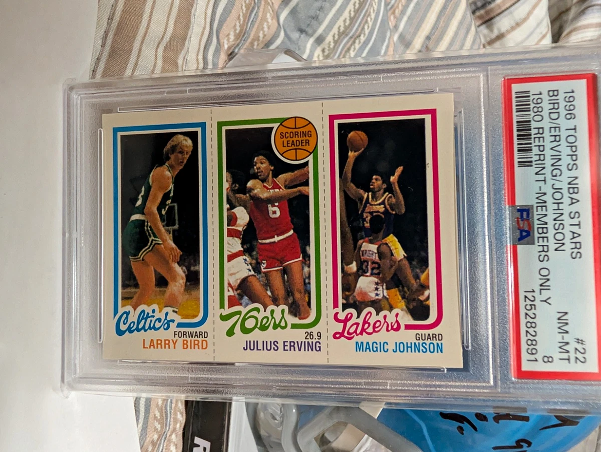 1996 Topps Stars - Larry Bird/Magic Johnson/Julius Erving #22 for