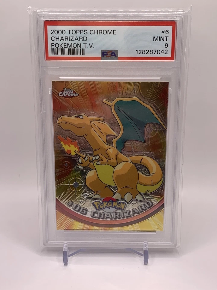CHARIZARD - 2000 TOPPS CHROME POKEMON T.V. #06 - MINT 🔥 🔥 Just Graded! - Image 2 of 4