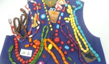 Estate Vintage Campfire Beads Lot Over 250 Beads, Badges, Vest MORE