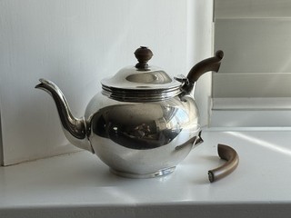 "Antique 1921 Sterling Silver 3pc Tea Set London Cohen & Charles