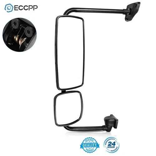 For Freightliner M2 03-16 Chrome Door Mirror Assembly Heated w/Arm Driver Side