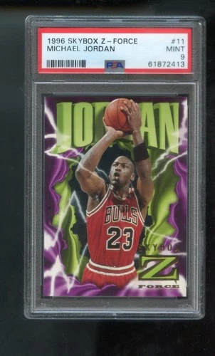 1996-97 Skybox Z-Force #11 Michael Jordan PSA 9 Graded Card NBA 96-97 ZForce