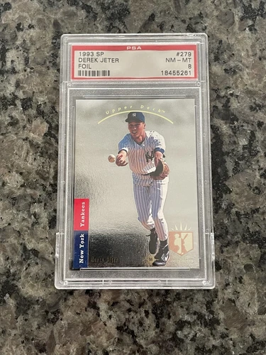 1993 Upper Deck SP Foil - #279 Derek Jeter (RC) PSA 8 HOF New York Yankees