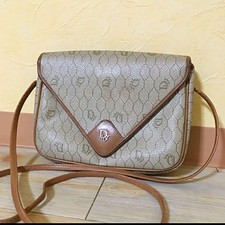 Christian Dior Pochette Borsa a Tracolla Marrone Beige Modello Honeycomp Autentica