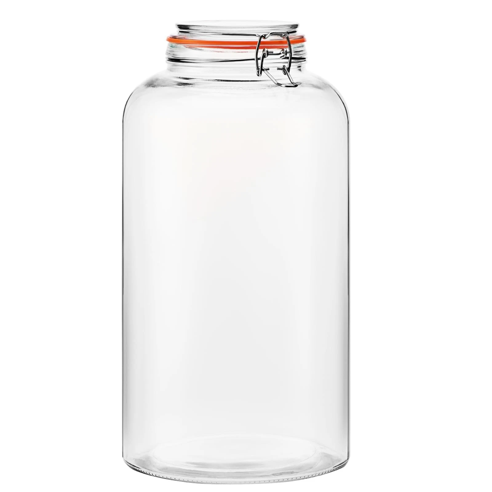 2.5Gallon Glass Storage Jars with Lids, Wide Mouth Large Flour Containers for...