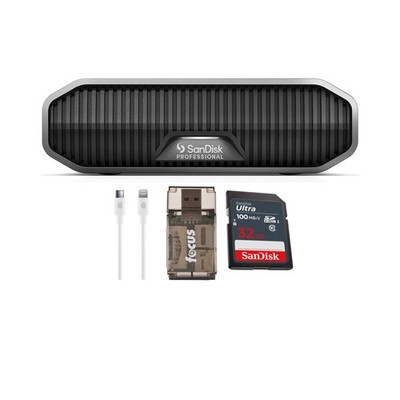 SanDisk Professional 12TB G-DRIVE Desktop Hard Drive w/Memory Card Bundle