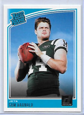 2018 PANINI DONRUSS FOOTBALL SAM DARNOLD RC RATED ROOKIE CARD #301. rookie card picture