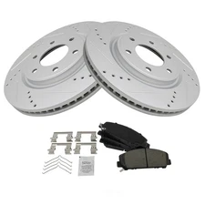 Disc Brake Kit-Performance Ceramic Performance Brake Pad and Rotor Kit TRQ