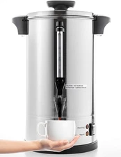 SYBO SR-CP-100B Commercial Grade Stainless Steel Percolate Coffee Maker Hot Wate