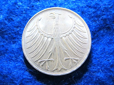 1971 Germany Silver 5 Mark - Bright Uncirculated