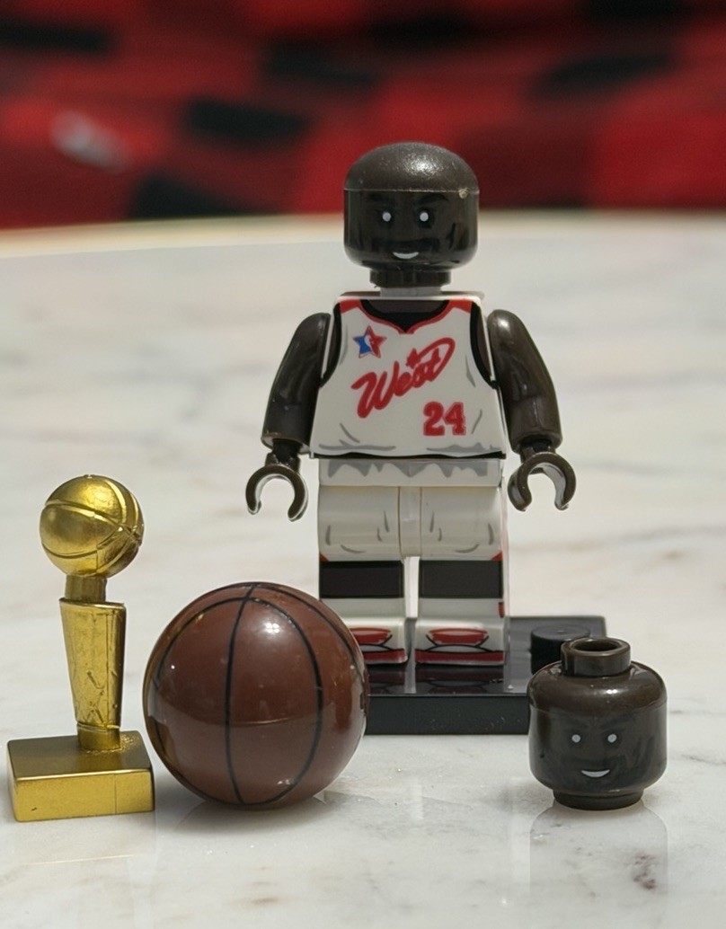 Lego Kobe Bryant West All-Star Game Custom Printed Minifigure Lot