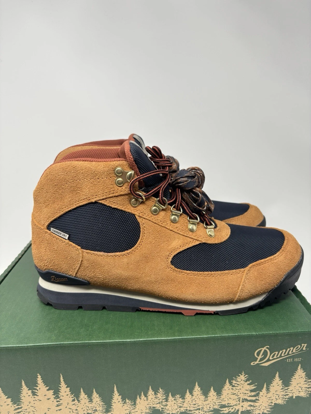 Danner Jag 2 II Alpine Design Hiking Boots Roasted Pecan Total Eclipse Mens Size
