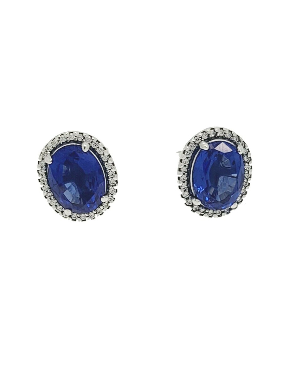 New Authentic PANDORA 925 Ale Sparkling Statement Halo Stud