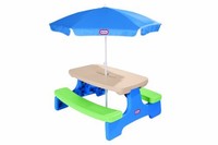 Little Tikes Easy Store Picnic Table With Umbrella, New, Free Shipping on sale Little Tikes Easy Store Picnic Table With Umbrella, New, Free Shipping on sale