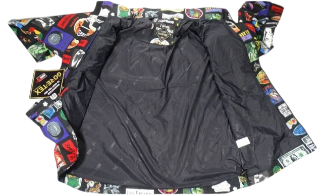 Supreme Gore Tex Stickers Shell Jacket Mens XL Black Hood Supreme Gore Tex Stickers Shell Jacket Mens XL Black Hood