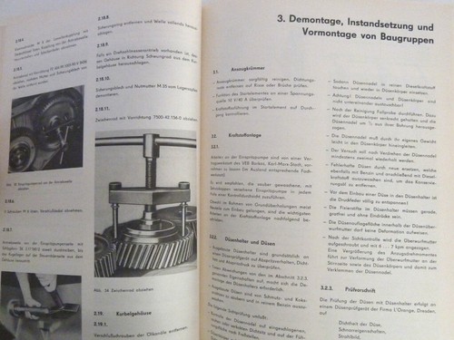 Reparaturhandbuch DDR Dieselmotoren 6VD14,5/12-1SRW 3VD14,5/12-1SRW Gabelstapler - Bild 6 von 8