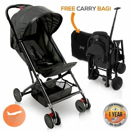 JOVIAL JPC20BK Portable Folding Baby Stroller, Compact & Portable, Black