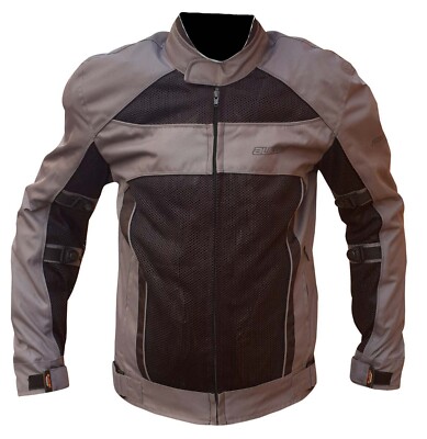 Summer Motorcycle Jacket Perforated Interior Waterproof CE Protections Grey SALE