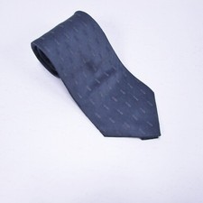 DKNY Necktie Gray Geometric Silk Men's Tie Classic Neck Tie 57" x 4"