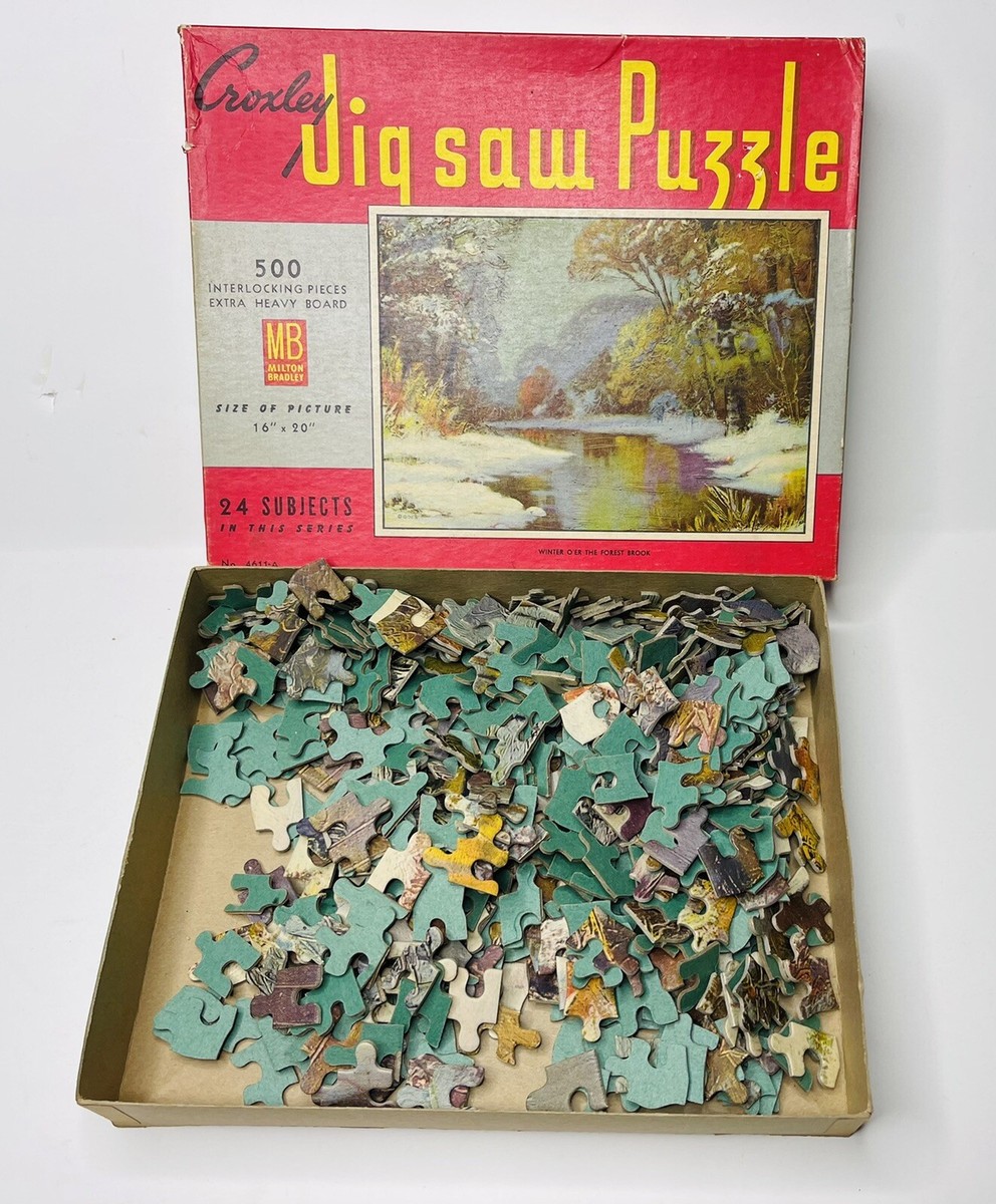 MILTON BRADLEY CO. アメリカ製 アンティーク ジグソーパズル Vintage 80s Milton Bradley Jigsaw Puzzle: Kyoto Japan Garden