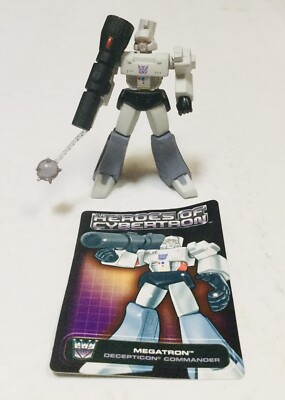 TRANSFORMERS pvc MEGATRON MACE  heroes of cybertron figure W/card
