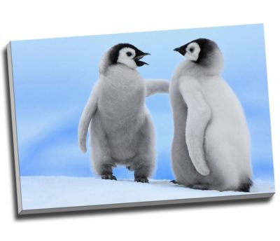 Large Penguin Print Canvas Print Wall Art 20x30" A1 | eBay UK
