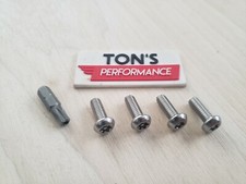 Security Anti Theft Luxury Auto License Plate Screws Stainless Bolts For Lexus