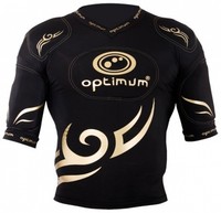 Optimum Boy's Tribal Protective Shoulder Pads Top - Black/gold, Large Optimum Boy's Tribal Protective Shoulder Pads Top - Black/gold, Large