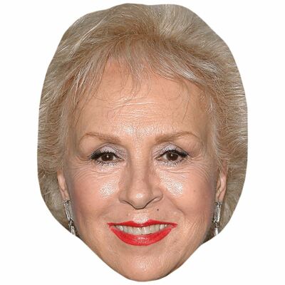 Doris Roberts (Lipstick) Celebrity Mask, Flat Card Face