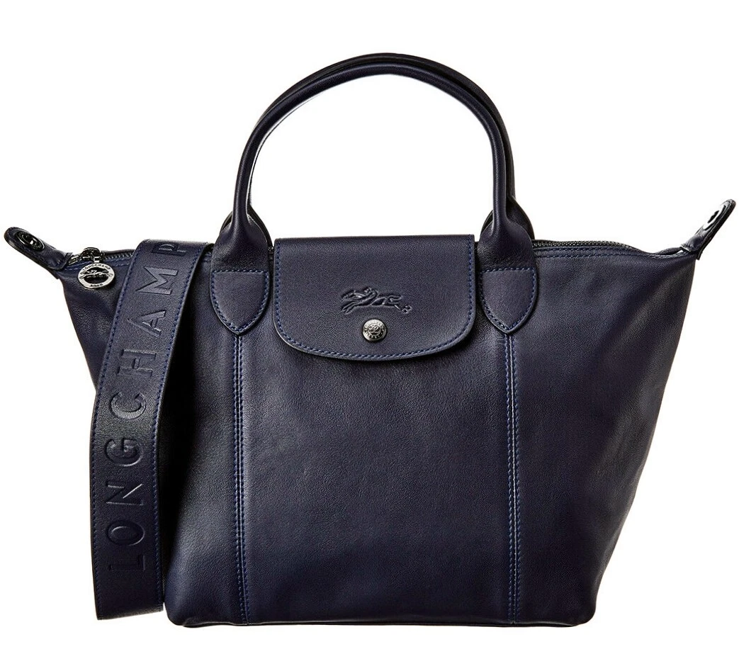 Le Pliage Cuir Leather Shoulder Bag