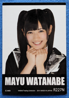 MAYU WATANABE AKB48 TRADING COLLECTION 2011 AKS R227N Japanese
