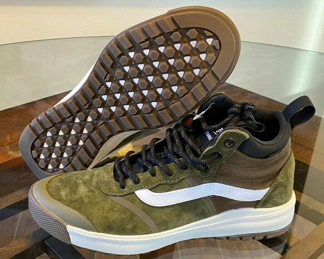 vans ultrarange hi mte peat black shoes